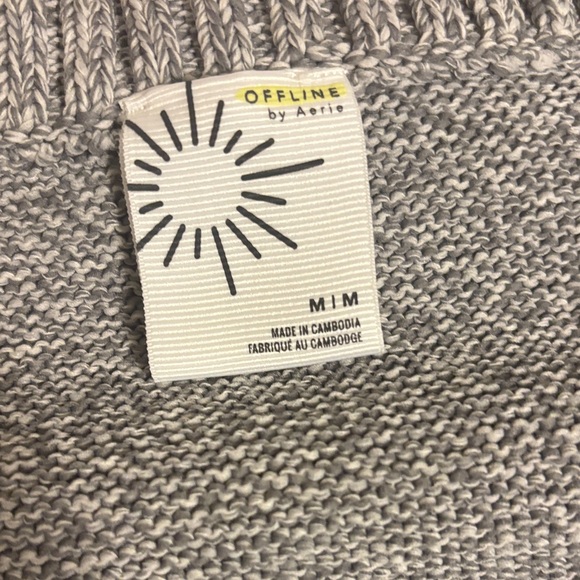 Aerie Heather Gray Women's Cardigan - Picture 2 of 2